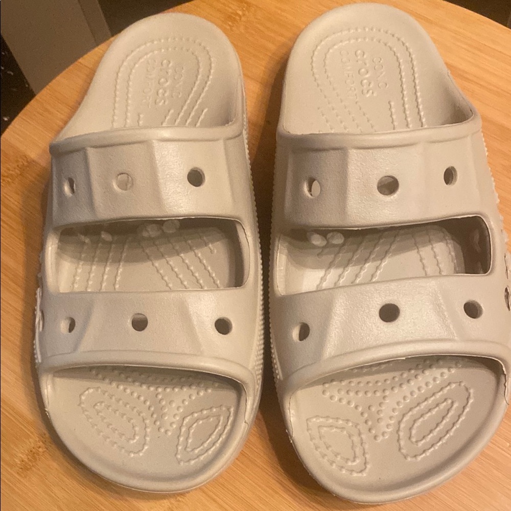 Crocs Slide Sandals - Gray - Picture 1 of 4